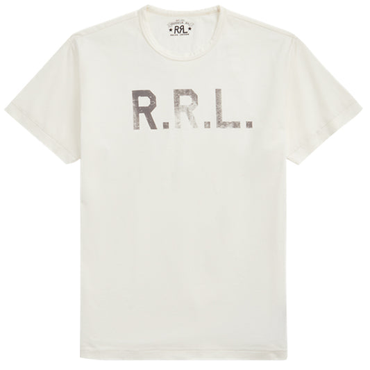 Double RL『LOGO JERSEY T-SHIRT(R.R.L.)』(WHITE)