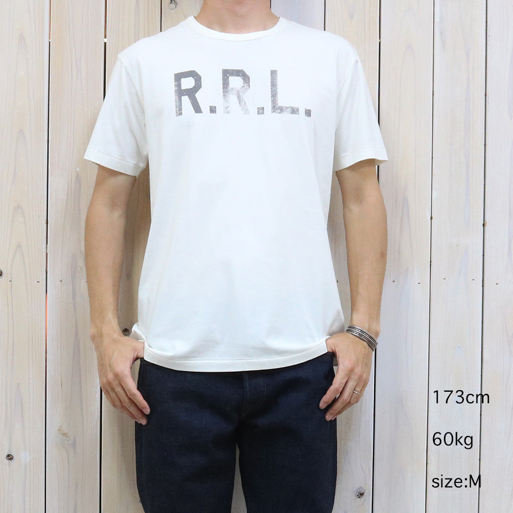 Double RL『LOGO JERSEY T-SHIRT(R.R.L.)』(WHITE)