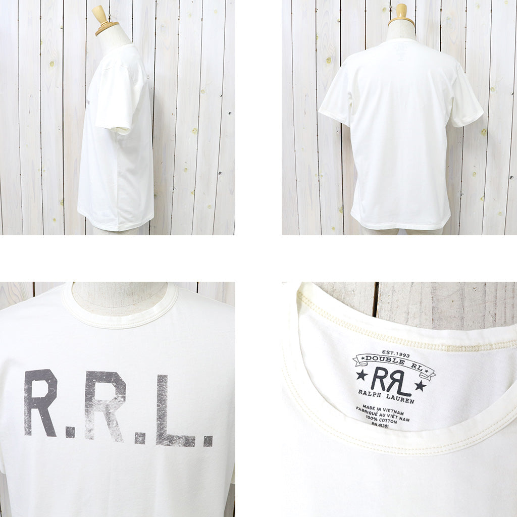 Double RL『LOGO JERSEY T-SHIRT(R.R.L.)』(WHITE)