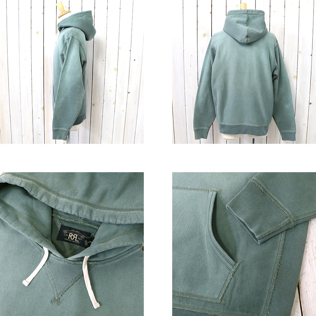 Double RL『GARMENT-DYE FLEECE HOODIE』(GREEN)