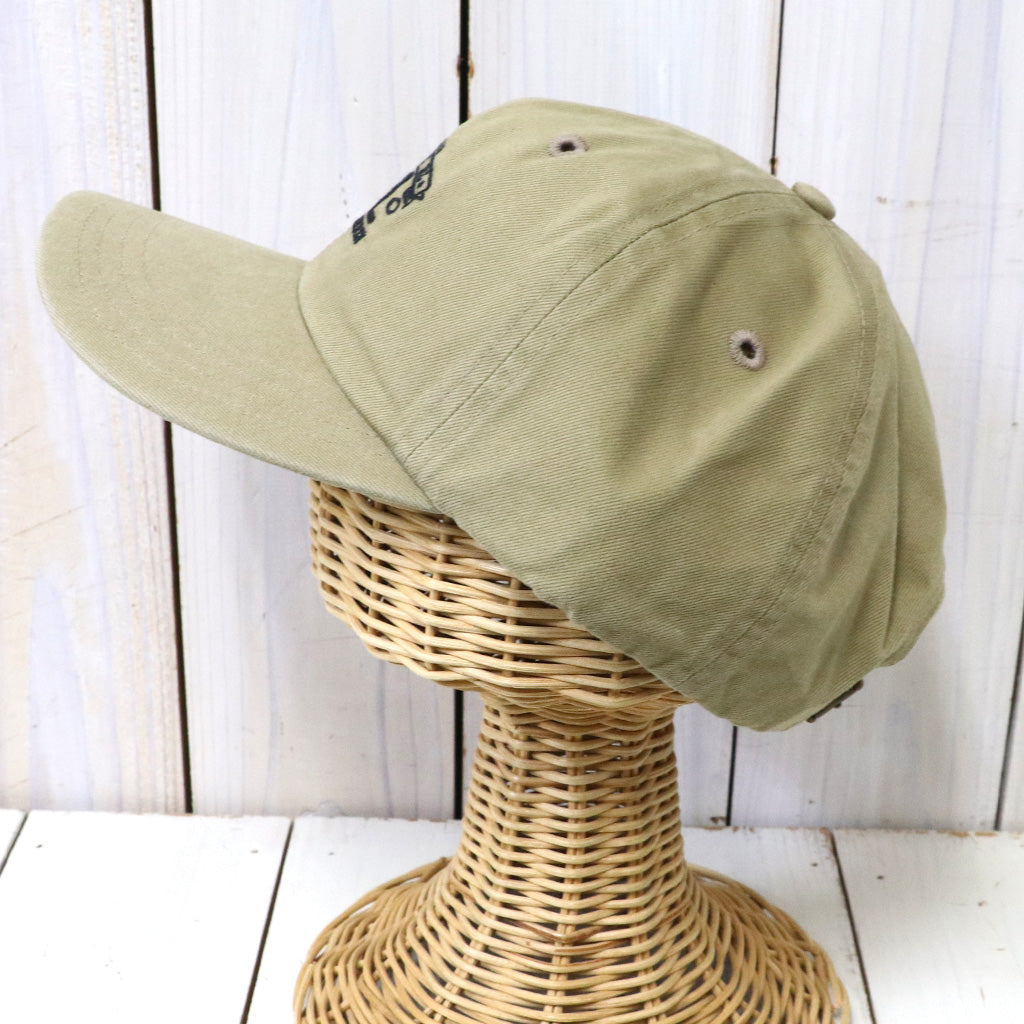 Double RL : RRL RANCH LOGO TWILL BALL CAP (KHAKI)