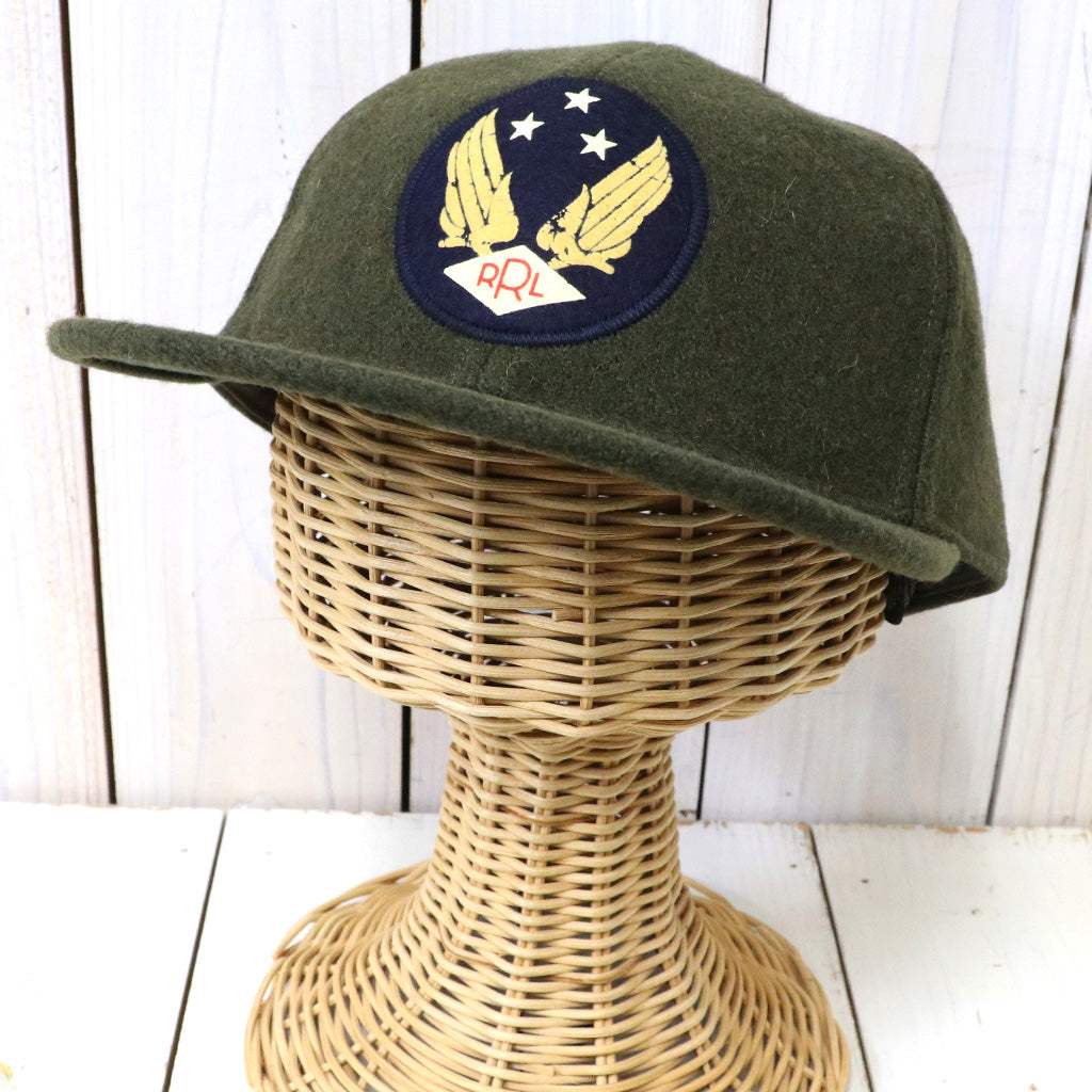 Double RL『LOGO WOOL BLEND FELT BALL CAP』(OLIVE)
