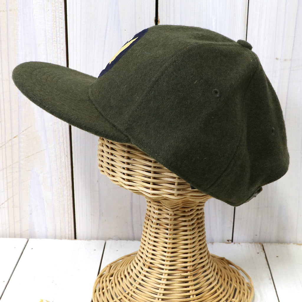 Double RL『LOGO WOOL BLEND FELT BALL CAP』(OLIVE)