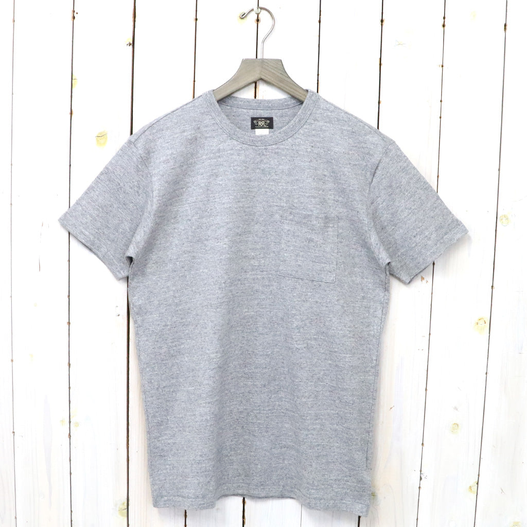 Double RL : GARMENT-DYED POCKET T-SHIRT 2PACK (GRAY)