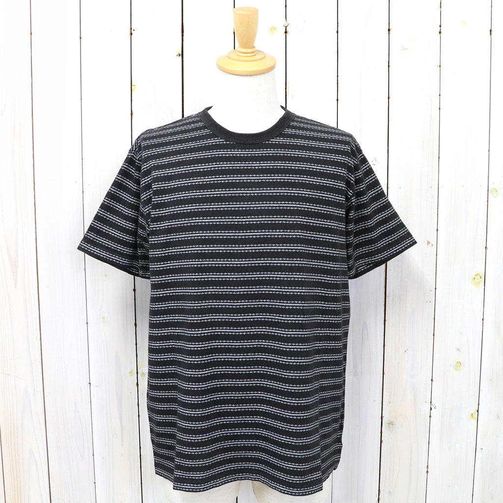 Double RL『STRIPED JERSEY CREWNECK T-SHIRT』(BLACK)