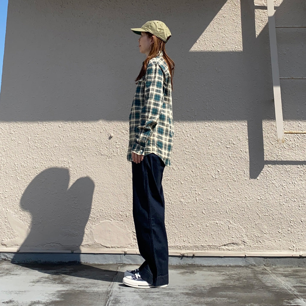 Double RL『PLAID PRINT CHAMOIS WORK SHIRT』(GREEN)