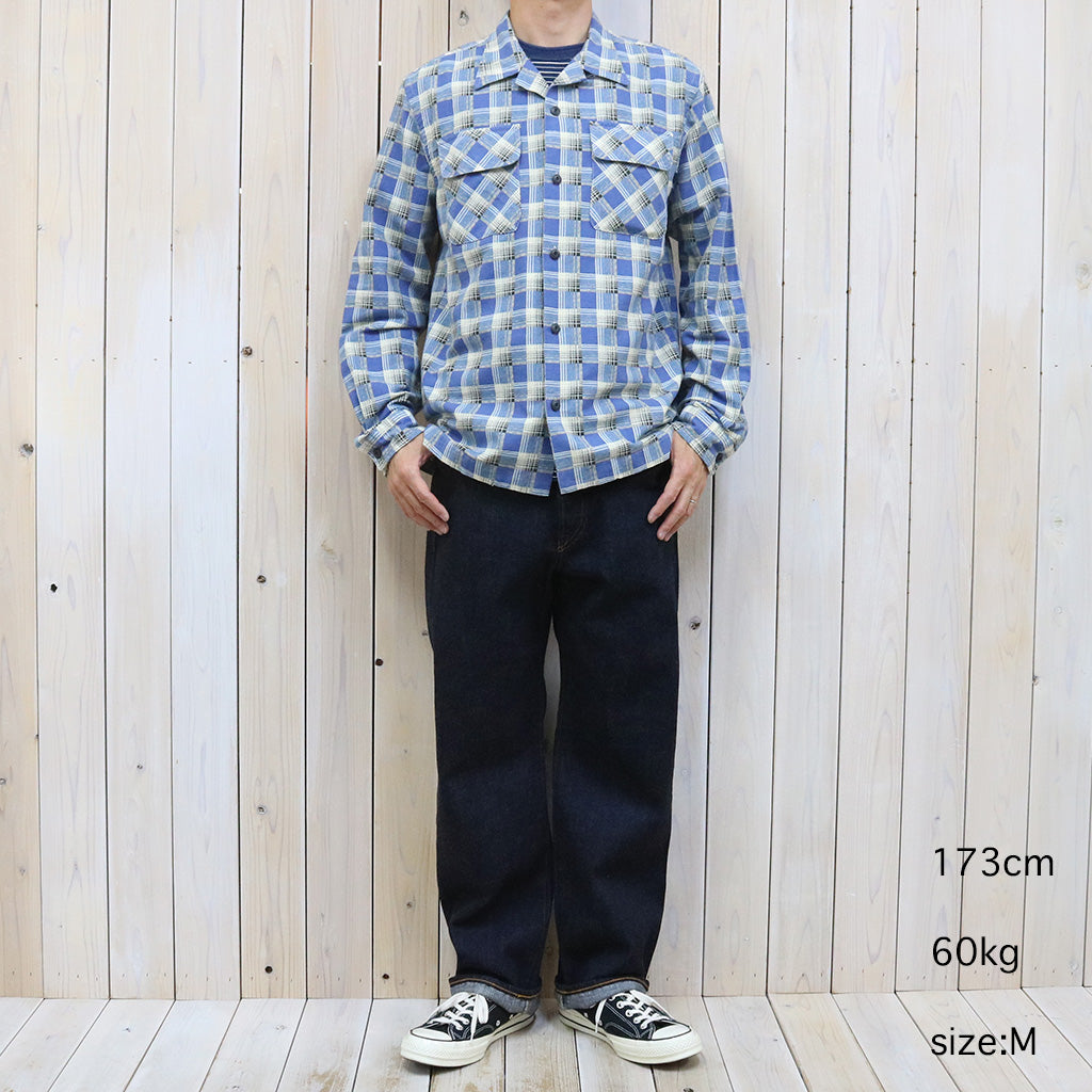 【SALE40%OFF】Double RL『PLAID PRINT CHAMOIS CAMP SHIRT』(BLUE)