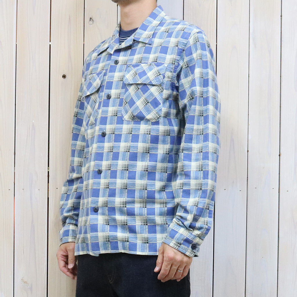 【SALE40%OFF】Double RL『PLAID PRINT CHAMOIS CAMP SHIRT』(BLUE)