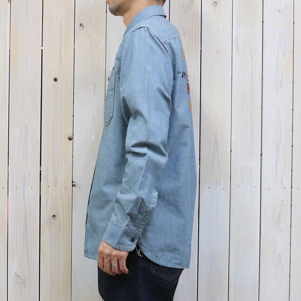 Double RL『EMBROIDERED INDIGO CHAMBRAY WORKSHIRT』