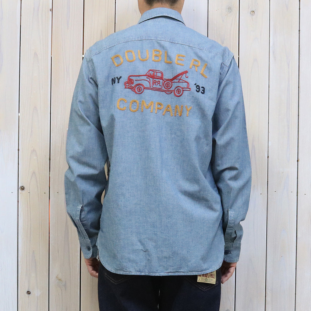 Double RL『EMBROIDERED INDIGO CHAMBRAY WORKSHIRT』