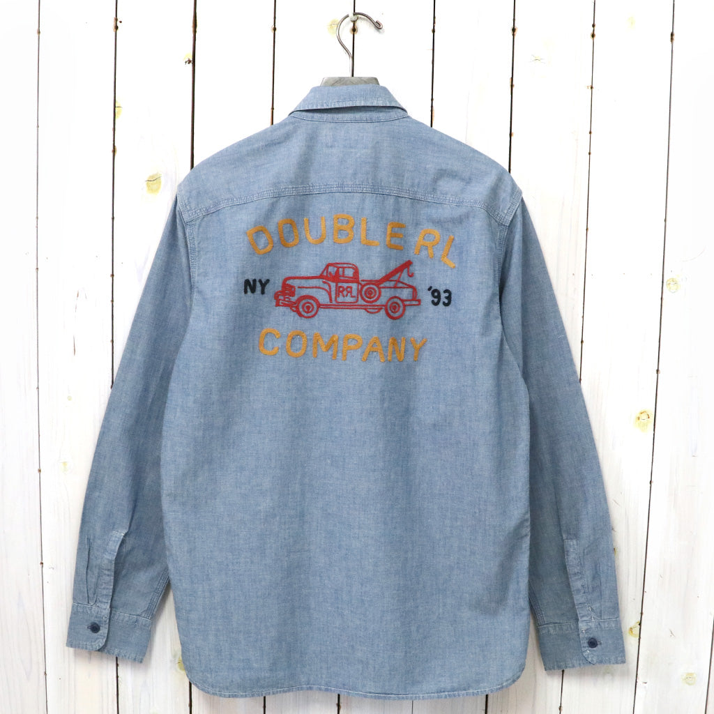 Double RL『EMBROIDERED INDIGO CHAMBRAY WORKSHIRT』