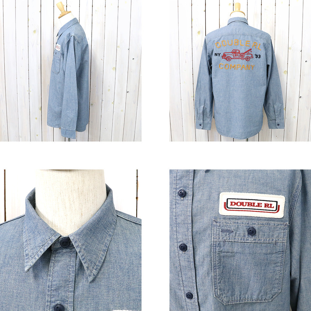 Double RL『EMBROIDERED INDIGO CHAMBRAY WORKSHIRT』