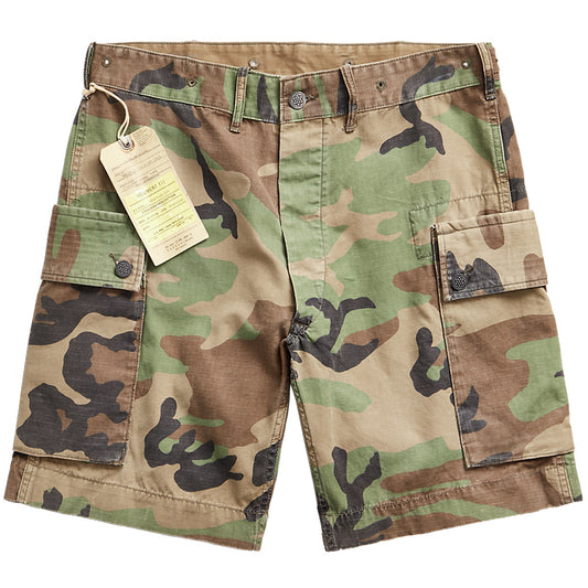 Double RL : CAMO RIPSTOP CARGO SHORT