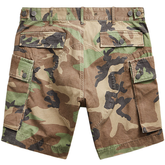Double RL : CAMO RIPSTOP CARGO SHORT