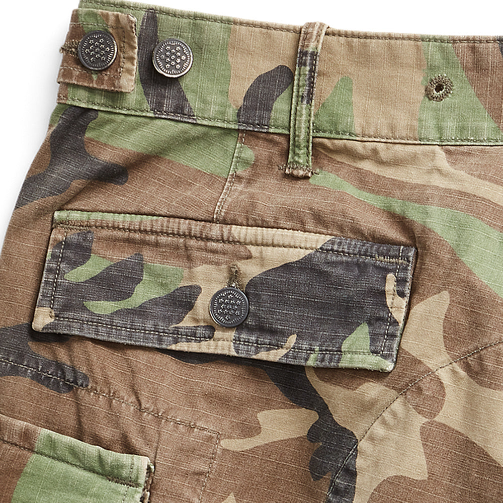 Double RL : CAMO RIPSTOP CARGO SHORT