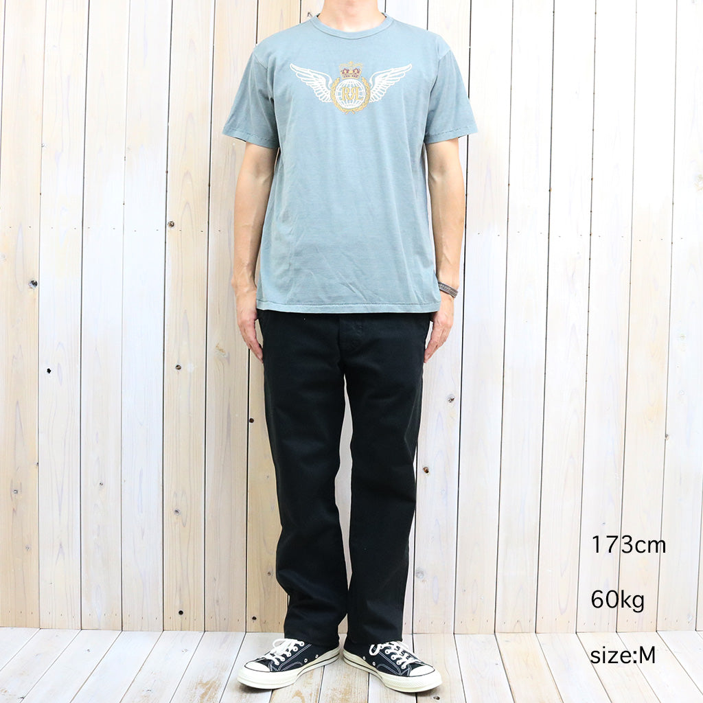 Double RL『GARMENT-DYED JERSEY GRAPHIC T-SHIRT』(BLUE)