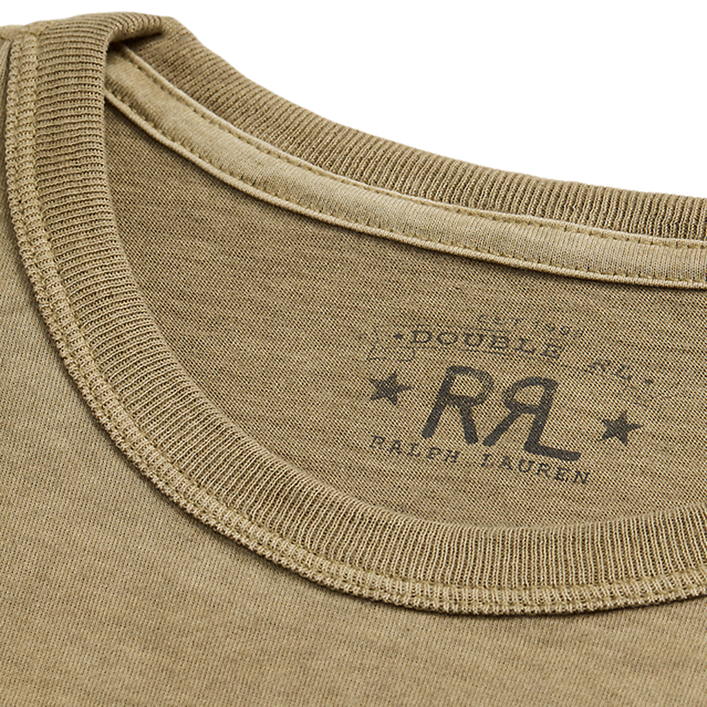 Double RL『GARMENT-DYED JERSEY GRAPHIC T-SHIRT』(TAN)