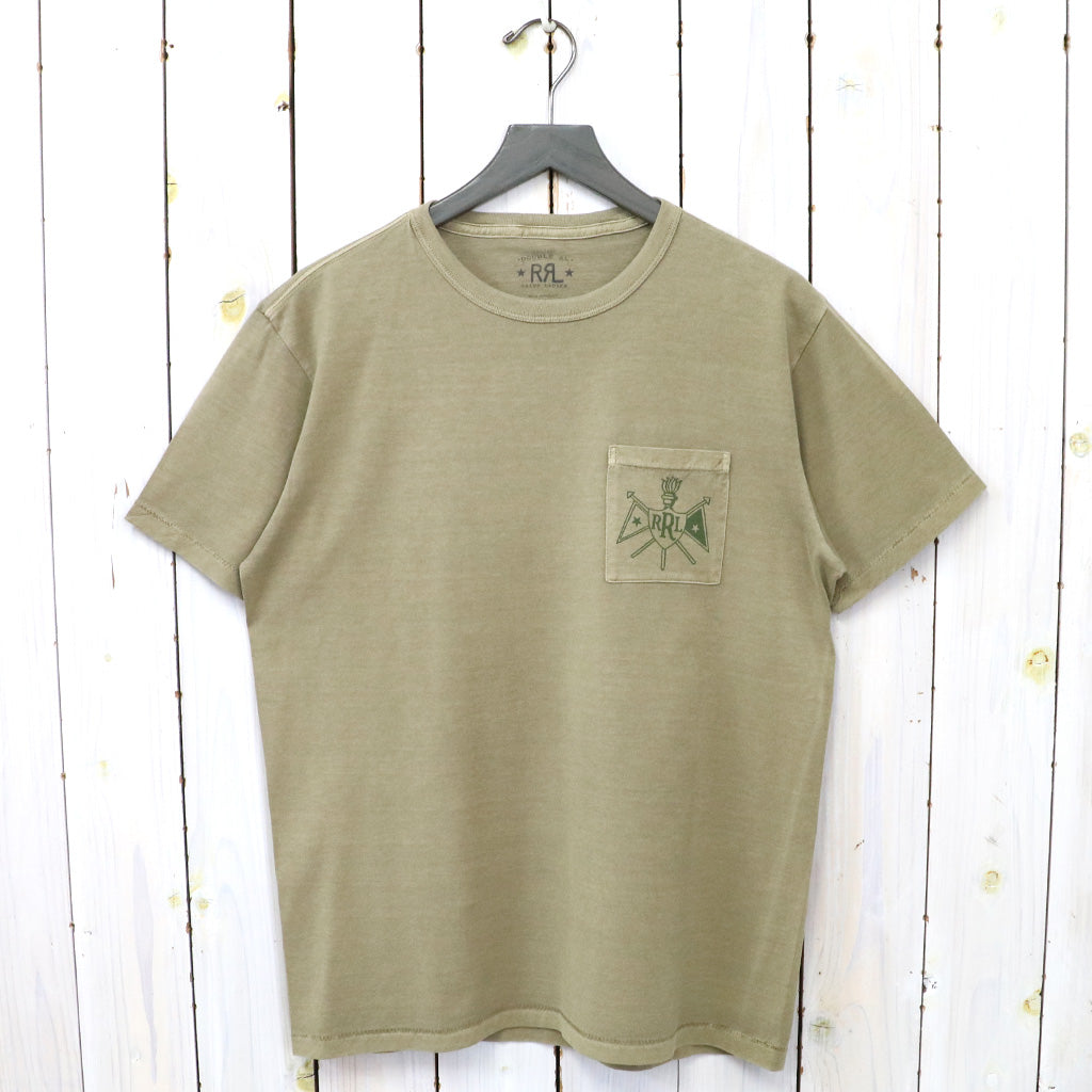 Double RL『GARMENT-DYED JERSEY GRAPHIC T-SHIRT』(TAN)