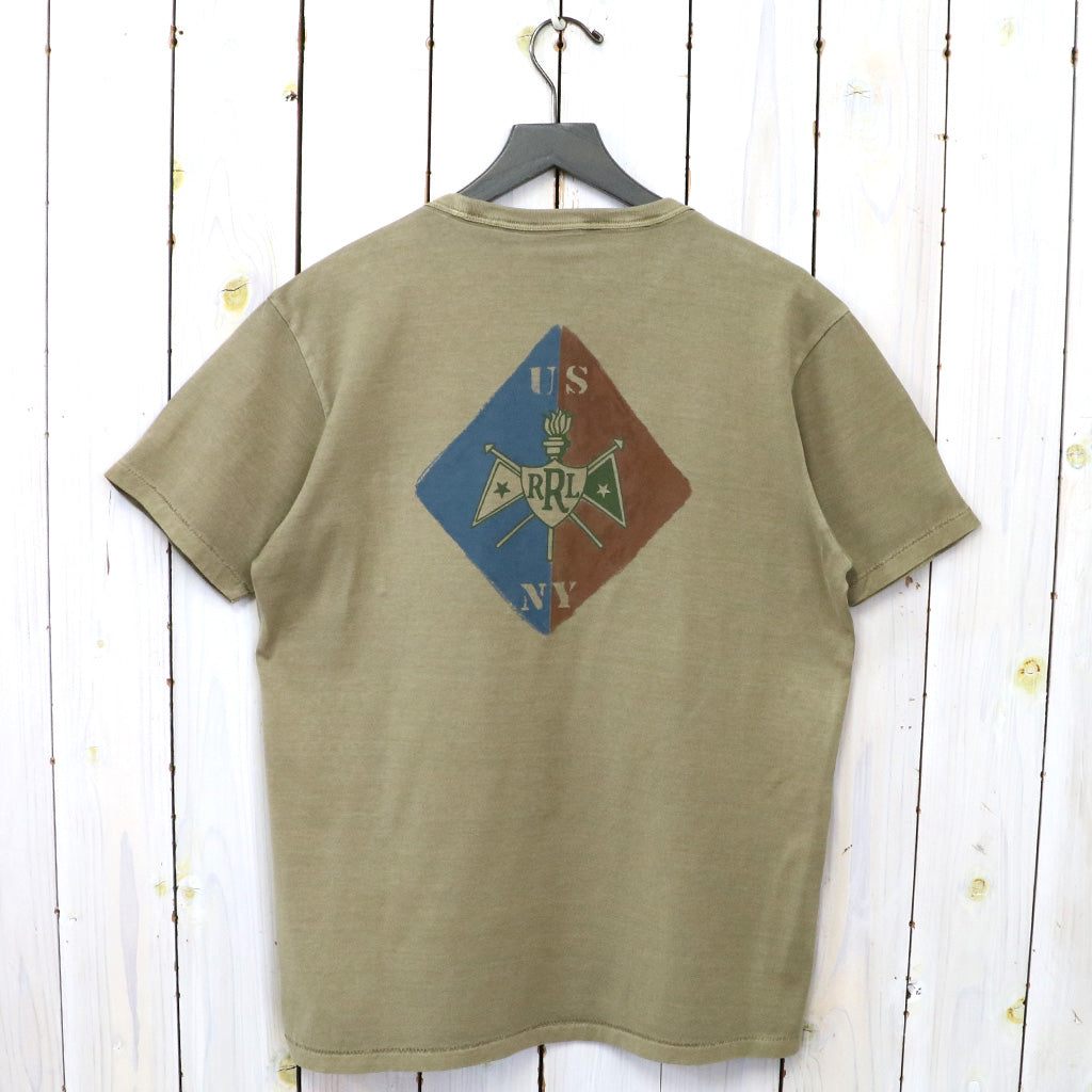 Double RL『GARMENT-DYED JERSEY GRAPHIC T-SHIRT』(TAN)