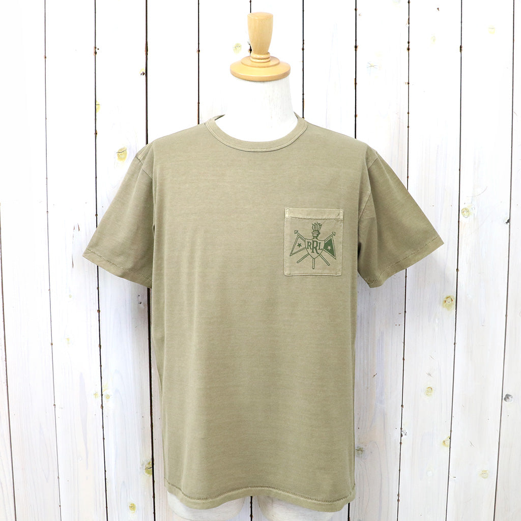 Double RL『GARMENT-DYED JERSEY GRAPHIC T-SHIRT』(TAN)