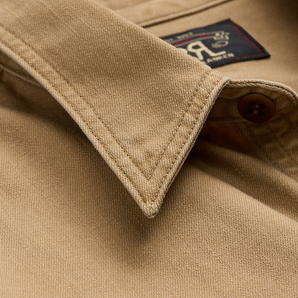 Double RL『TWILL WORKSHIRT』(TAN)