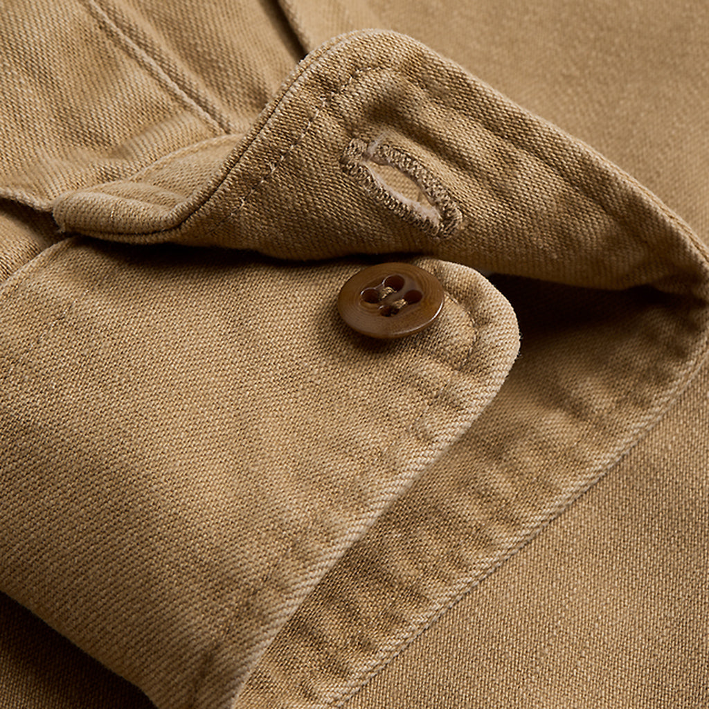 Double RL : TWILL WORKSHIRT (TAN)