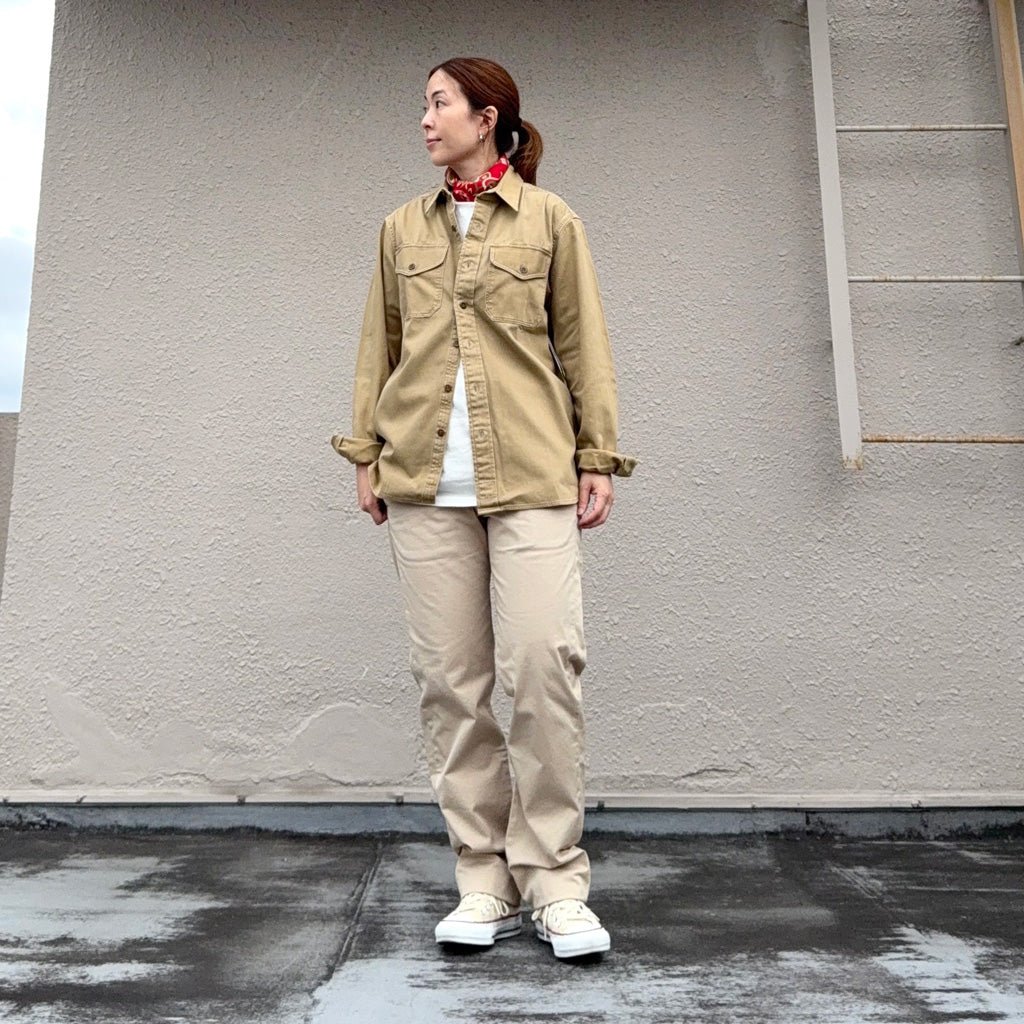 Double RL『TWILL WORKSHIRT』(TAN)