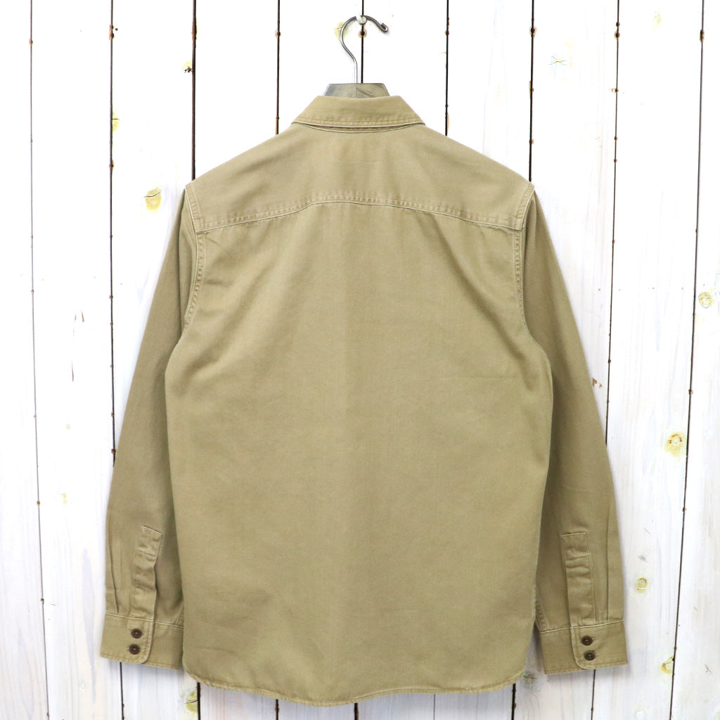 Double RL : TWILL WORKSHIRT (TAN)