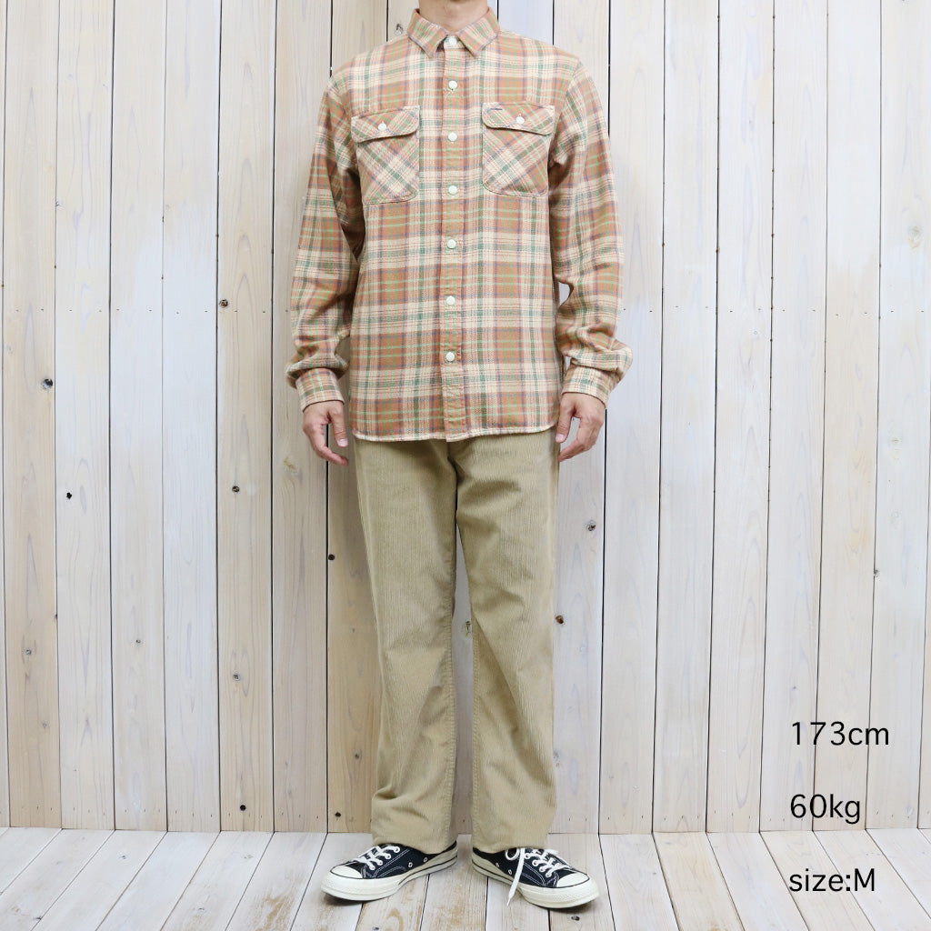 Double RL『PLAID TWILL WORKSHIRT』(ORANGE)