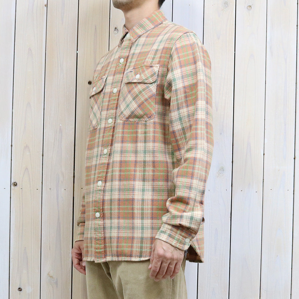 Double RL『PLAID TWILL WORKSHIRT』(ORANGE)