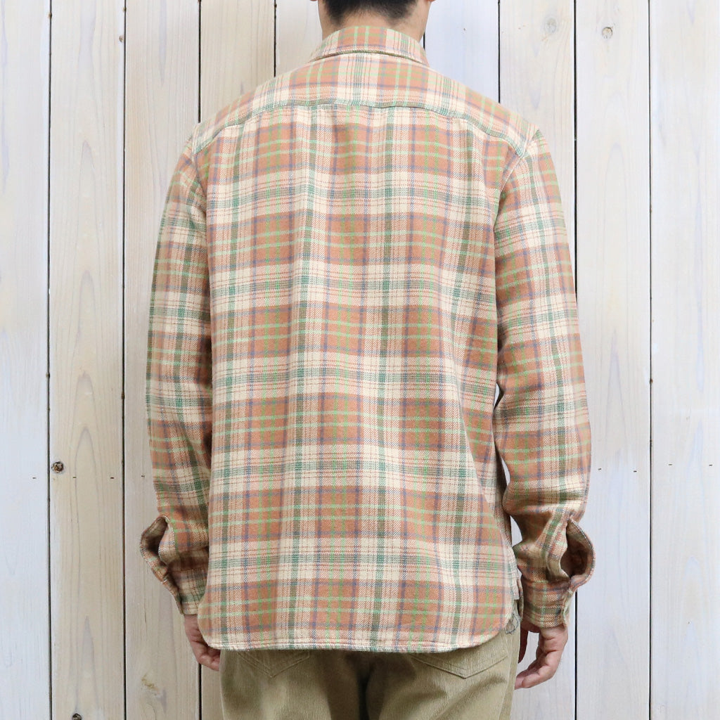 Double RL『PLAID TWILL WORKSHIRT』(ORANGE)