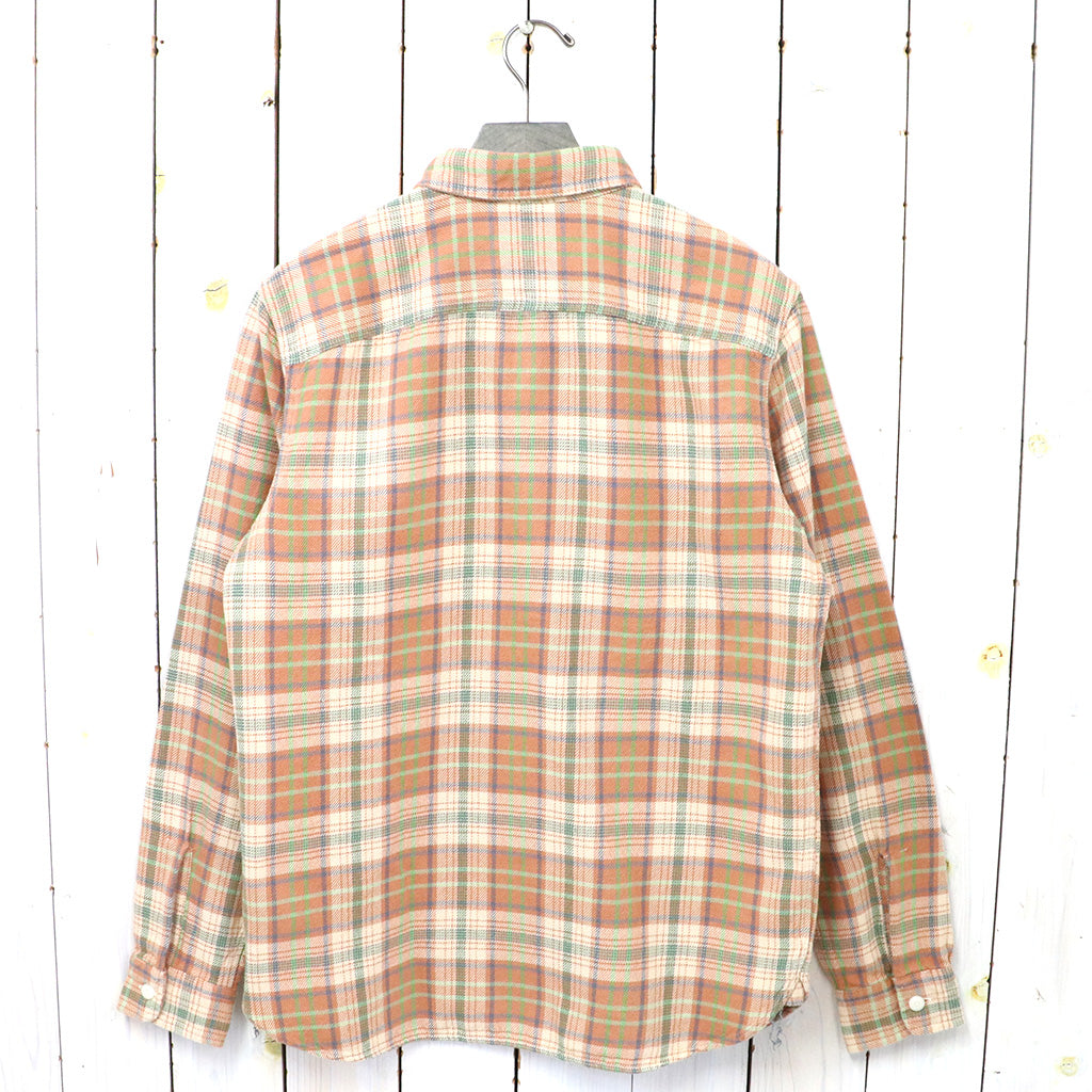 Double RL『PLAID TWILL WORKSHIRT』(ORANGE)