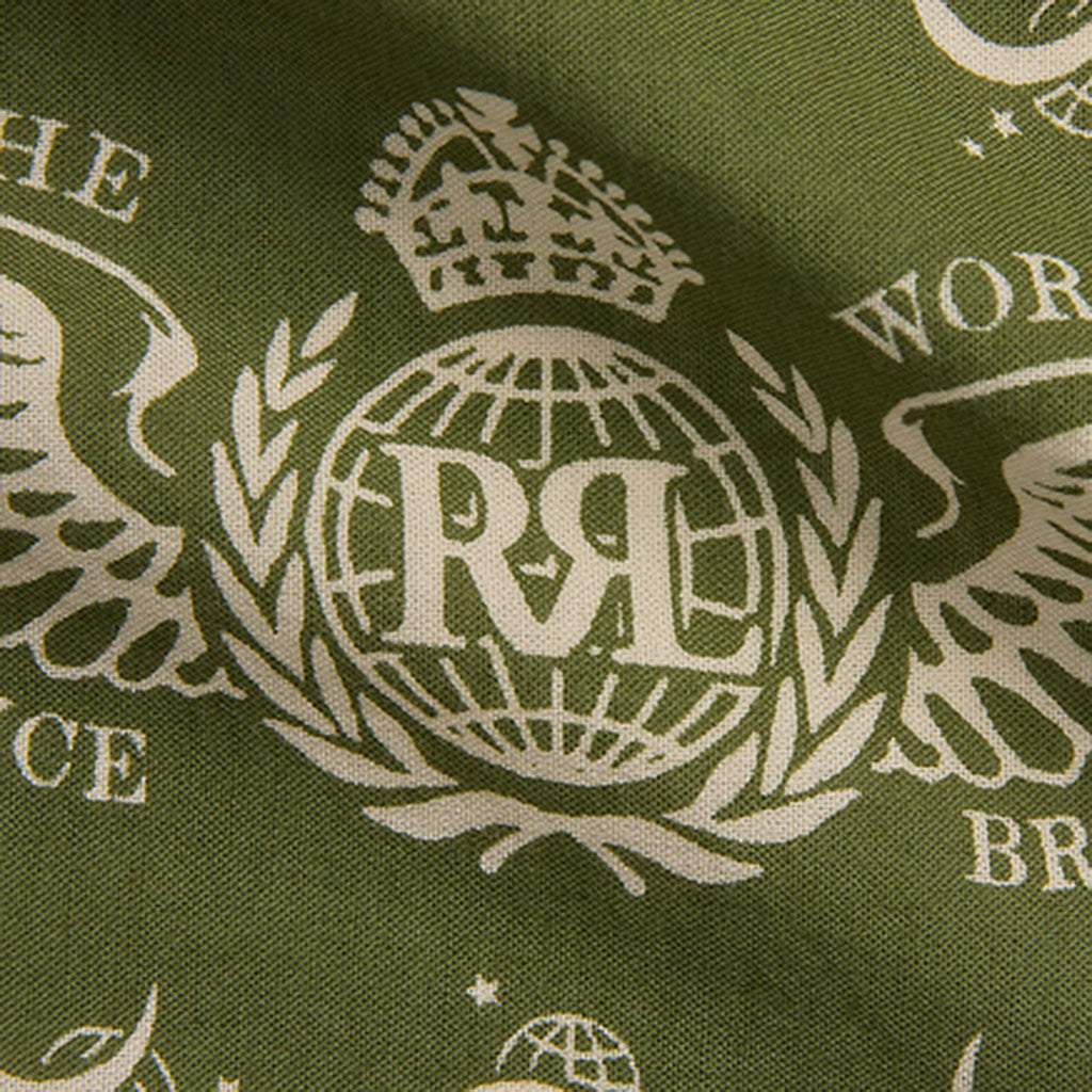 Double RL『WINGED-LOGO COTTON BANDANA』(GREEN)