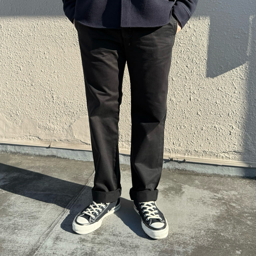 Double RL : CHINO OFFICER PANT (BLACK)