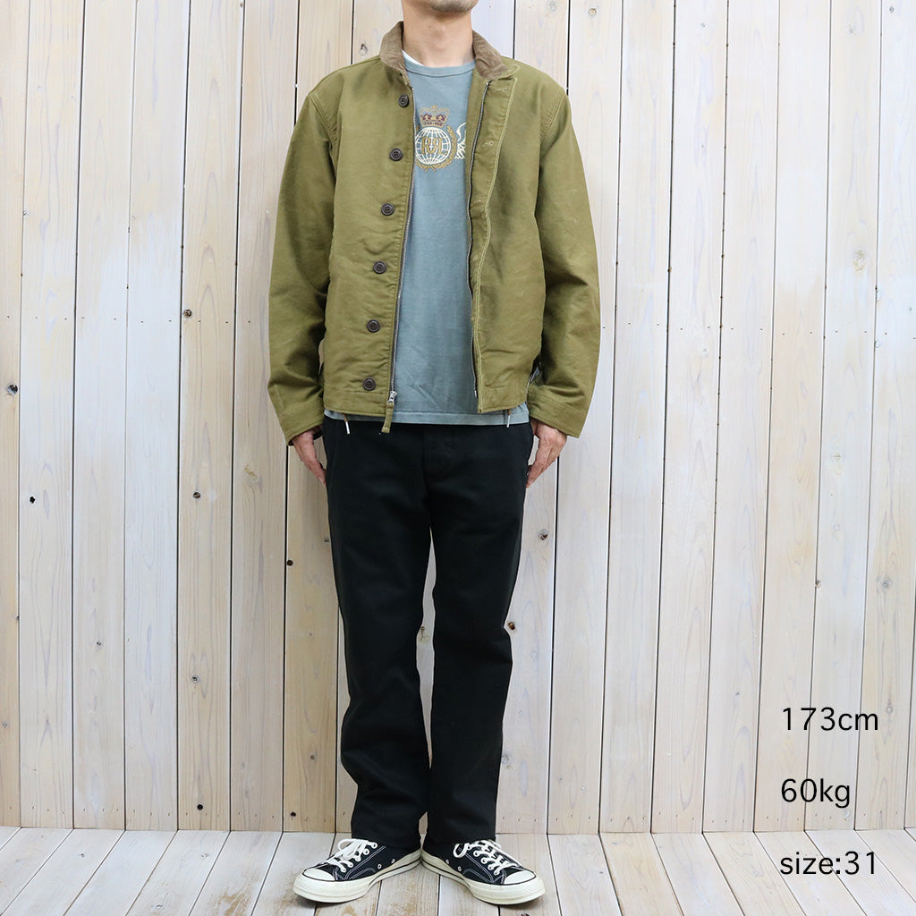 Double RL : CHINO OFFICER PANT (BLACK)