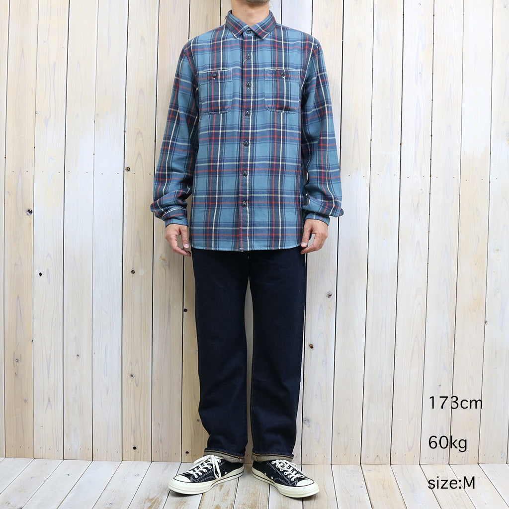 Double RL『PLAID TWILL WORKSHIRT』(BLUE)