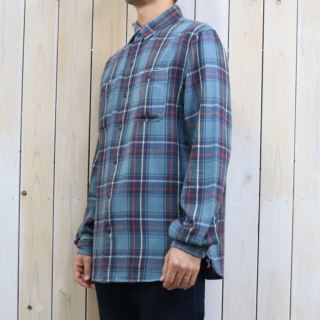 Double RL『PLAID TWILL WORKSHIRT』(BLUE)