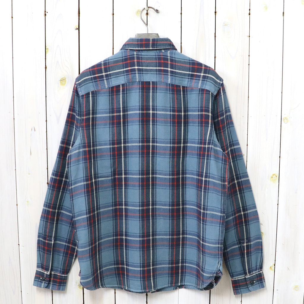 Double RL『PLAID TWILL WORKSHIRT』(BLUE)