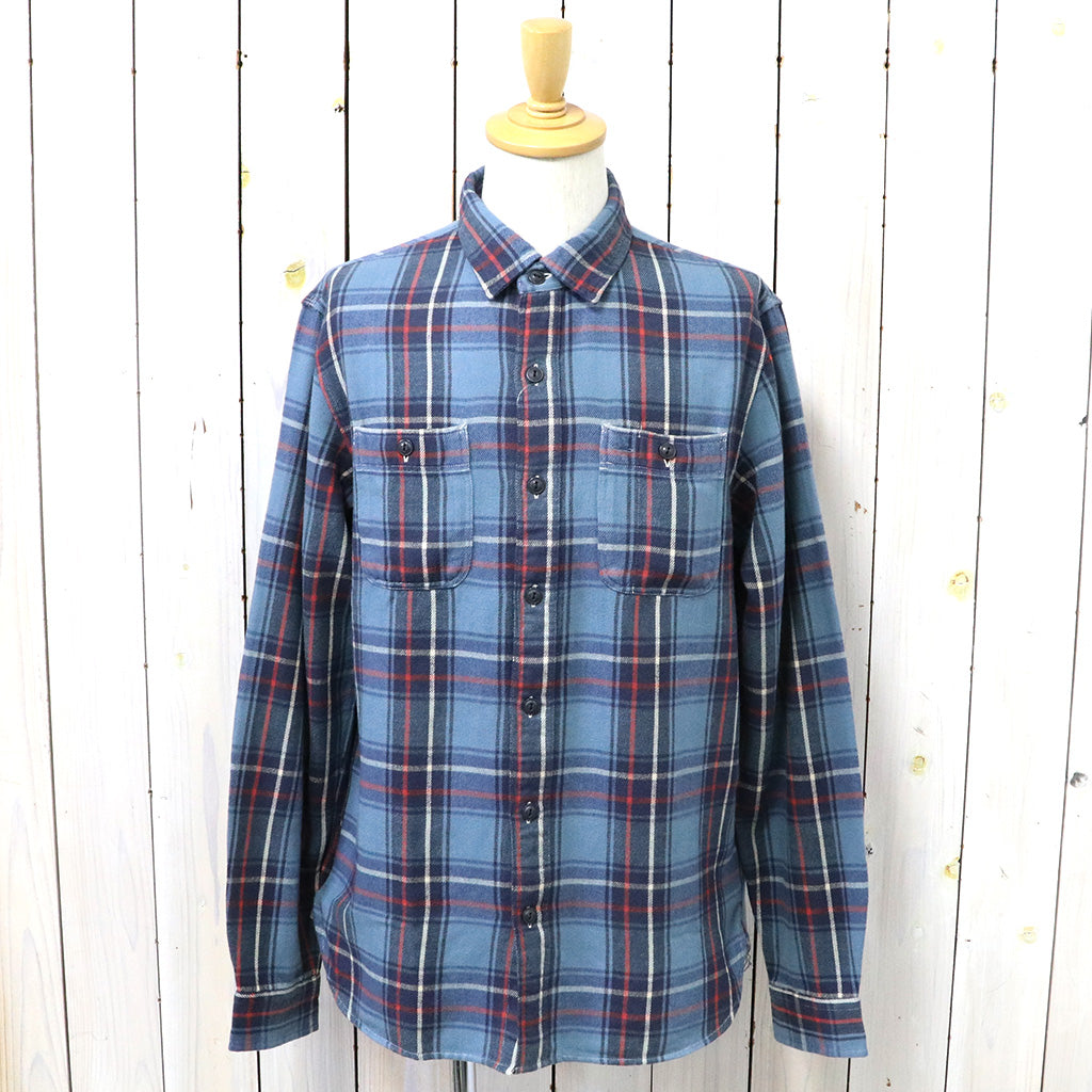 Double RL『PLAID TWILL WORKSHIRT』(BLUE)