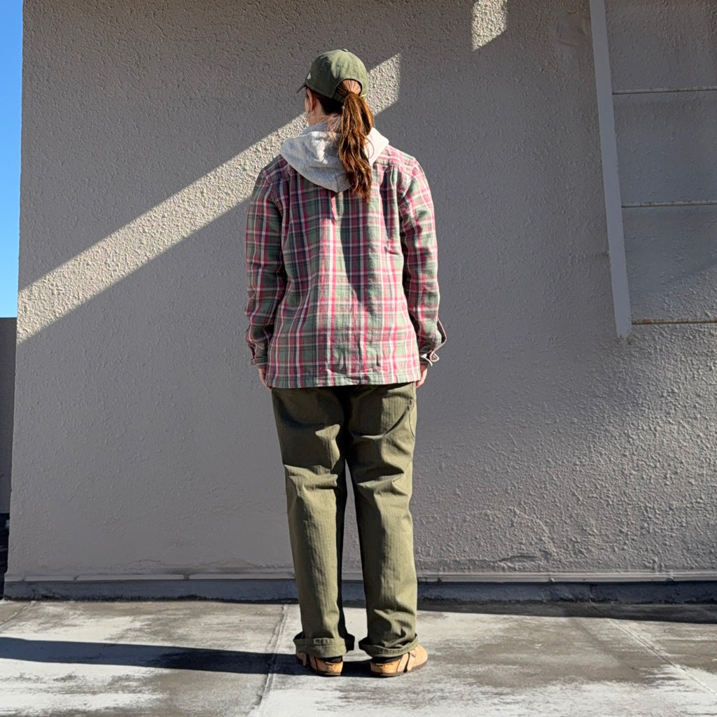 Double RL『PLAID TWILL CAMP SHIRT』(SAGE GREEN)