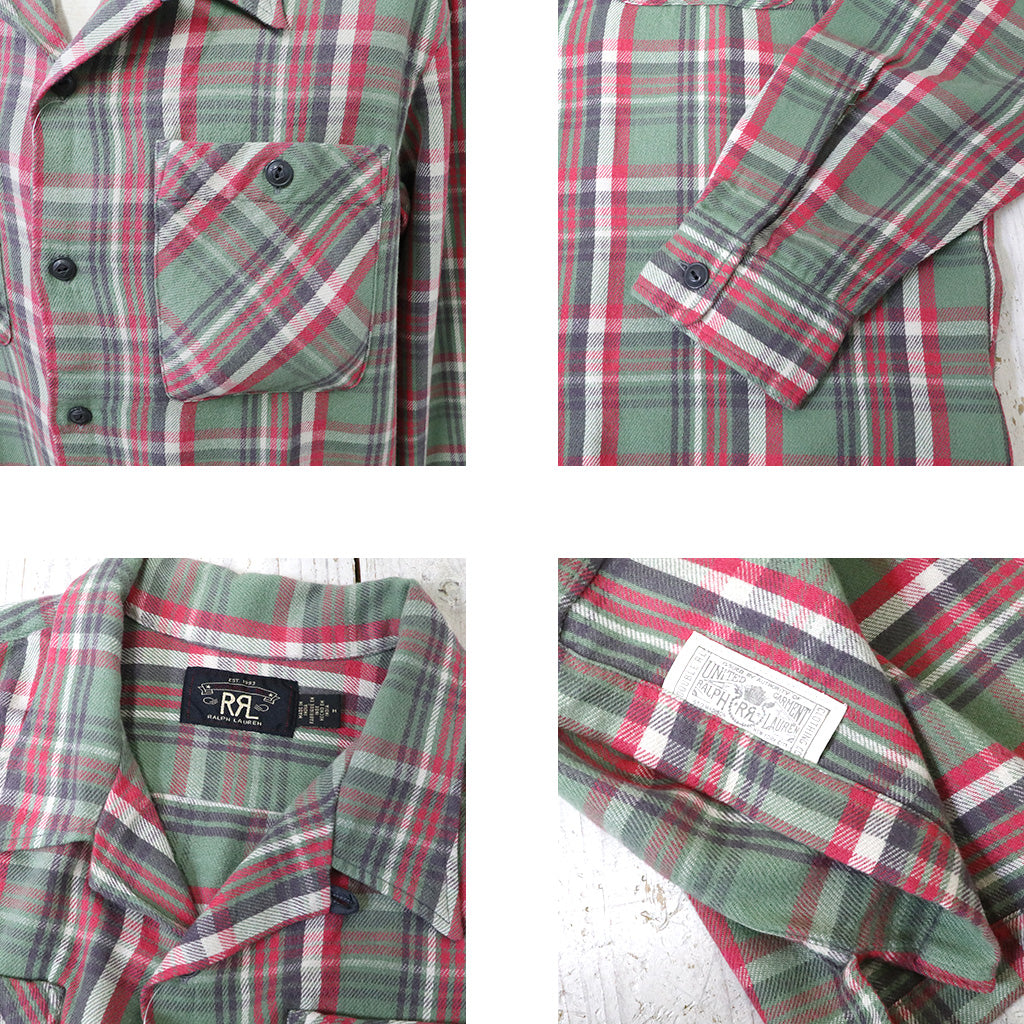 Double RL『PLAID TWILL CAMP SHIRT』(SAGE GREEN)