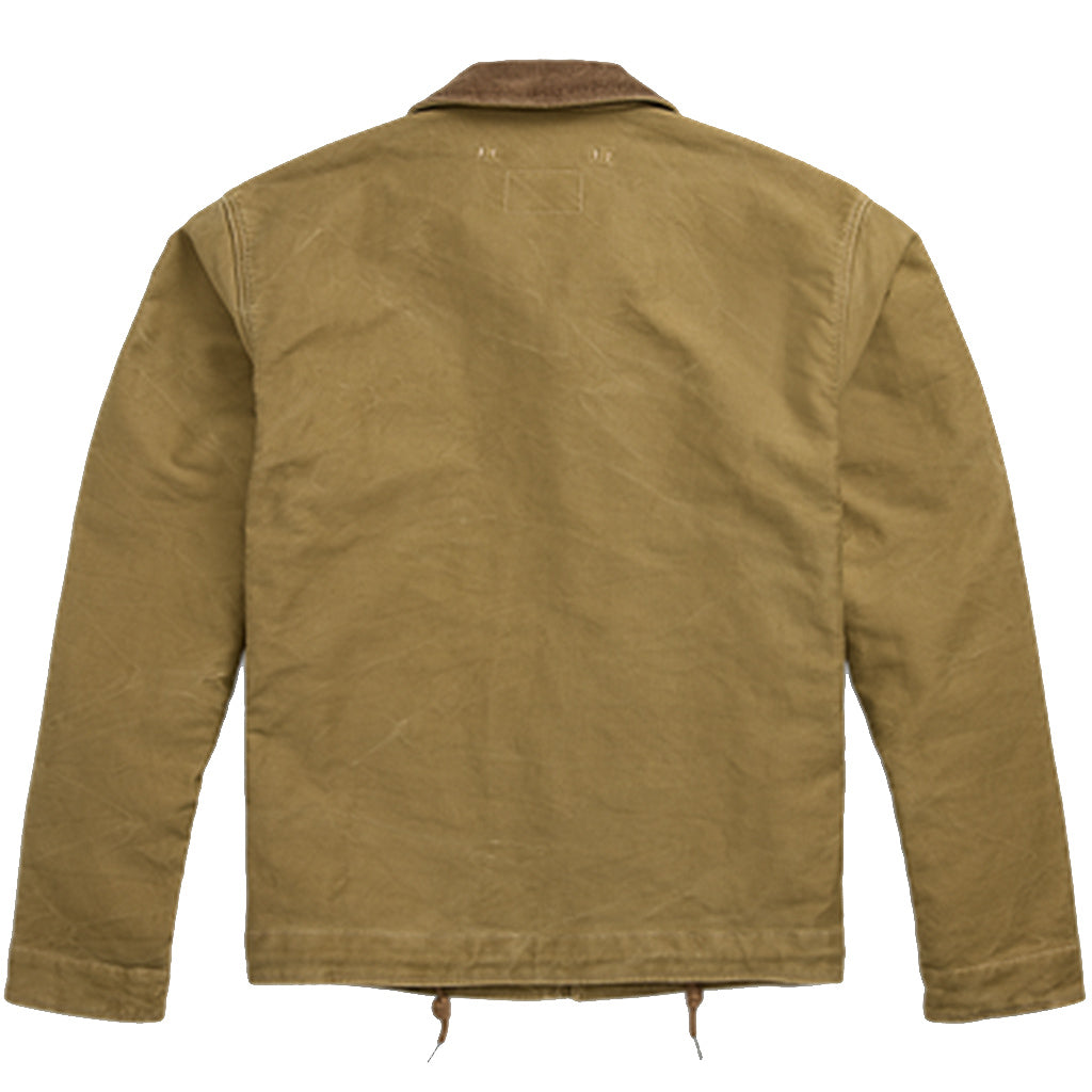 Double RL : CORDUROY-COLLAR COTTON DECK JACKET