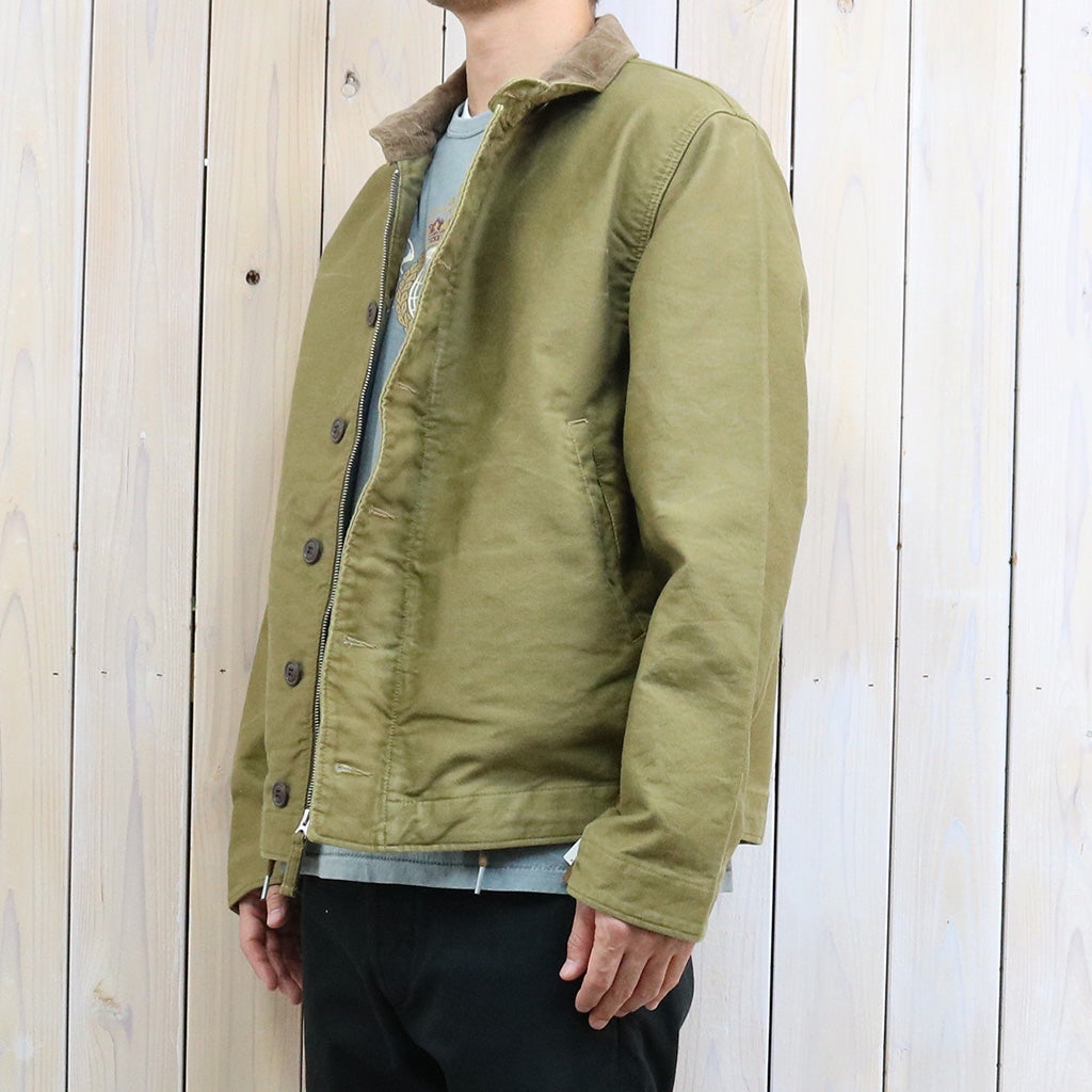 Double RL : CORDUROY-COLLAR COTTON DECK JACKET