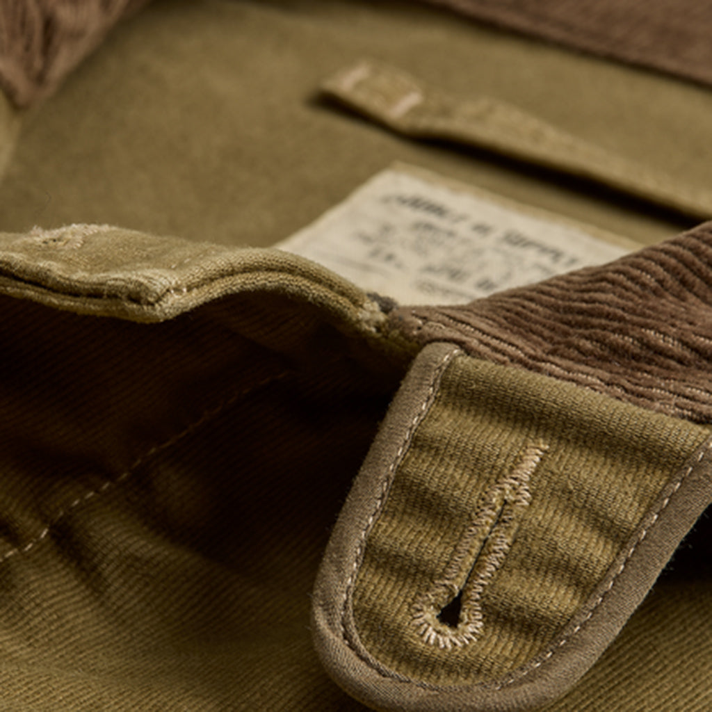 Double RL : CORDUROY-COLLAR COTTON DECK JACKET