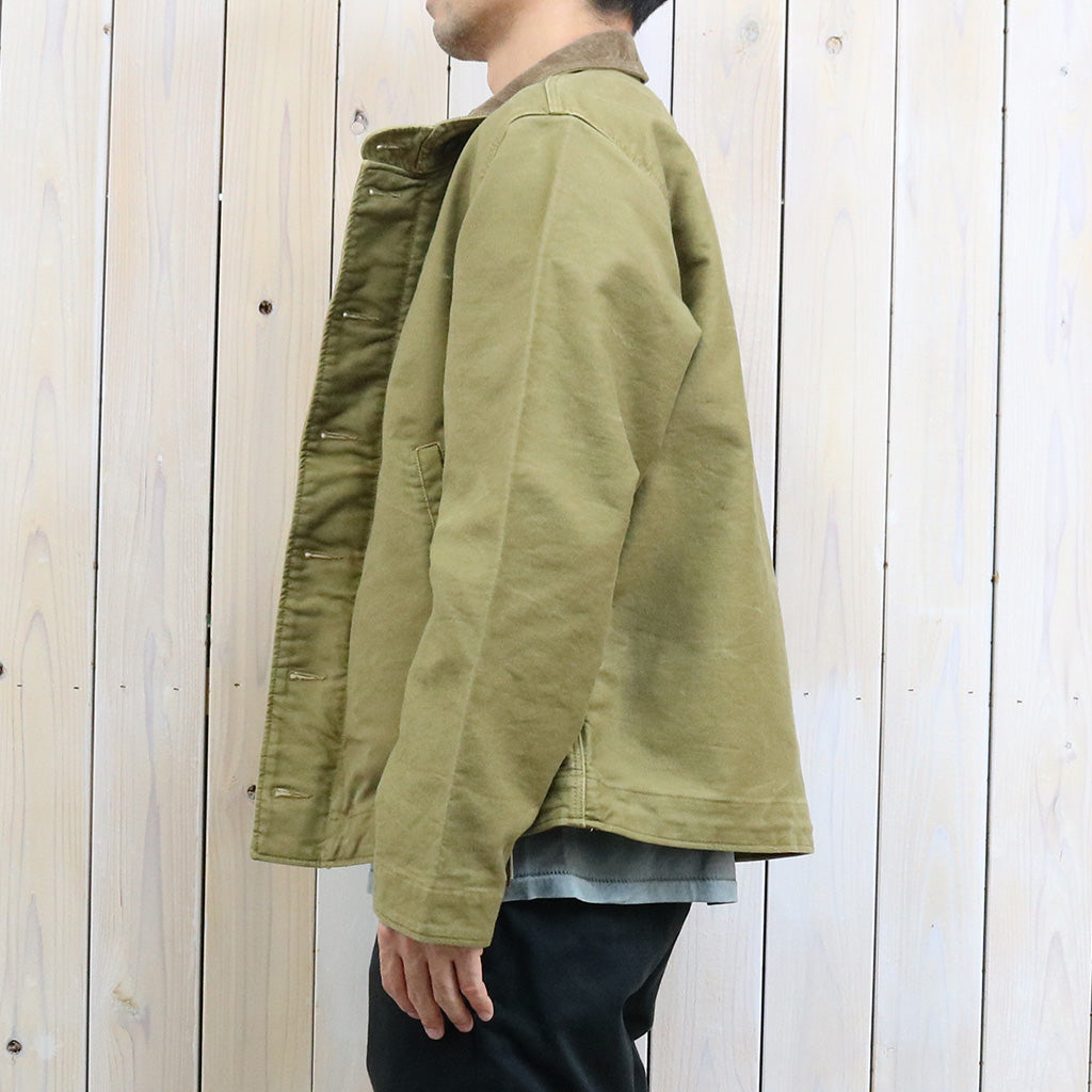 Double RL : CORDUROY-COLLAR COTTON DECK JACKET