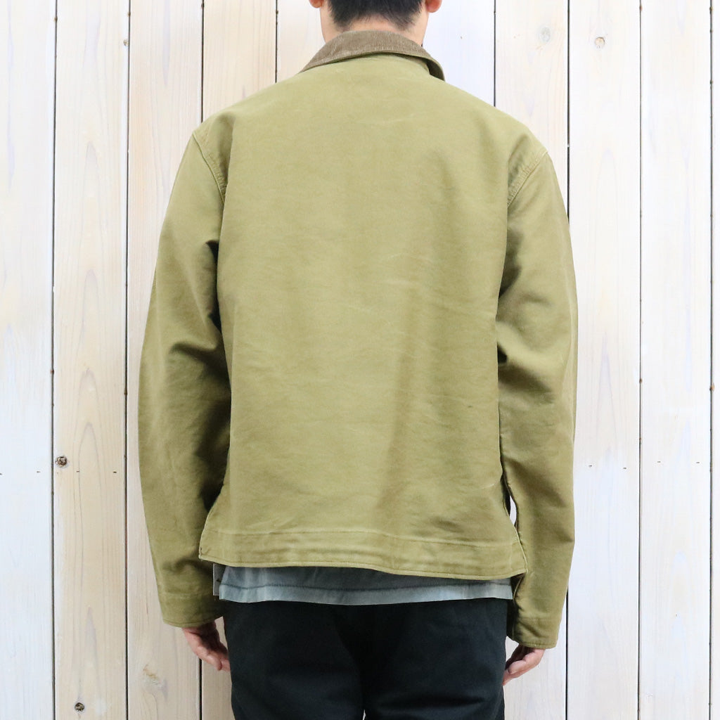Double RL : CORDUROY-COLLAR COTTON DECK JACKET