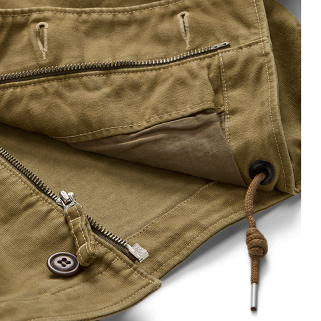Double RL : CORDUROY-COLLAR COTTON DECK JACKET