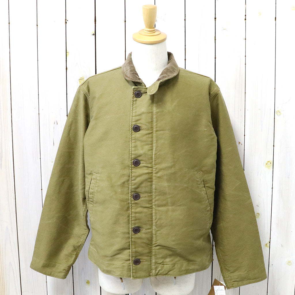 Double RL : CORDUROY-COLLAR COTTON DECK JACKET