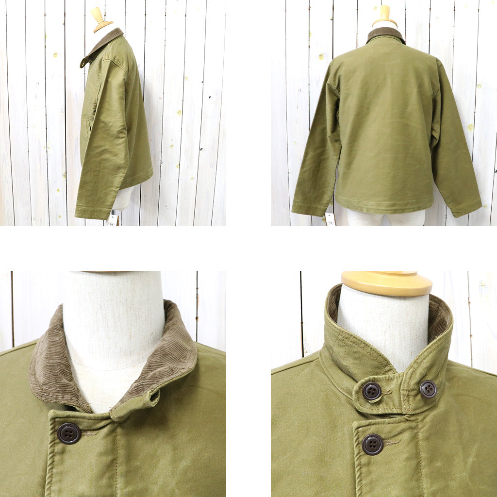 Double RL : CORDUROY-COLLAR COTTON DECK JACKET