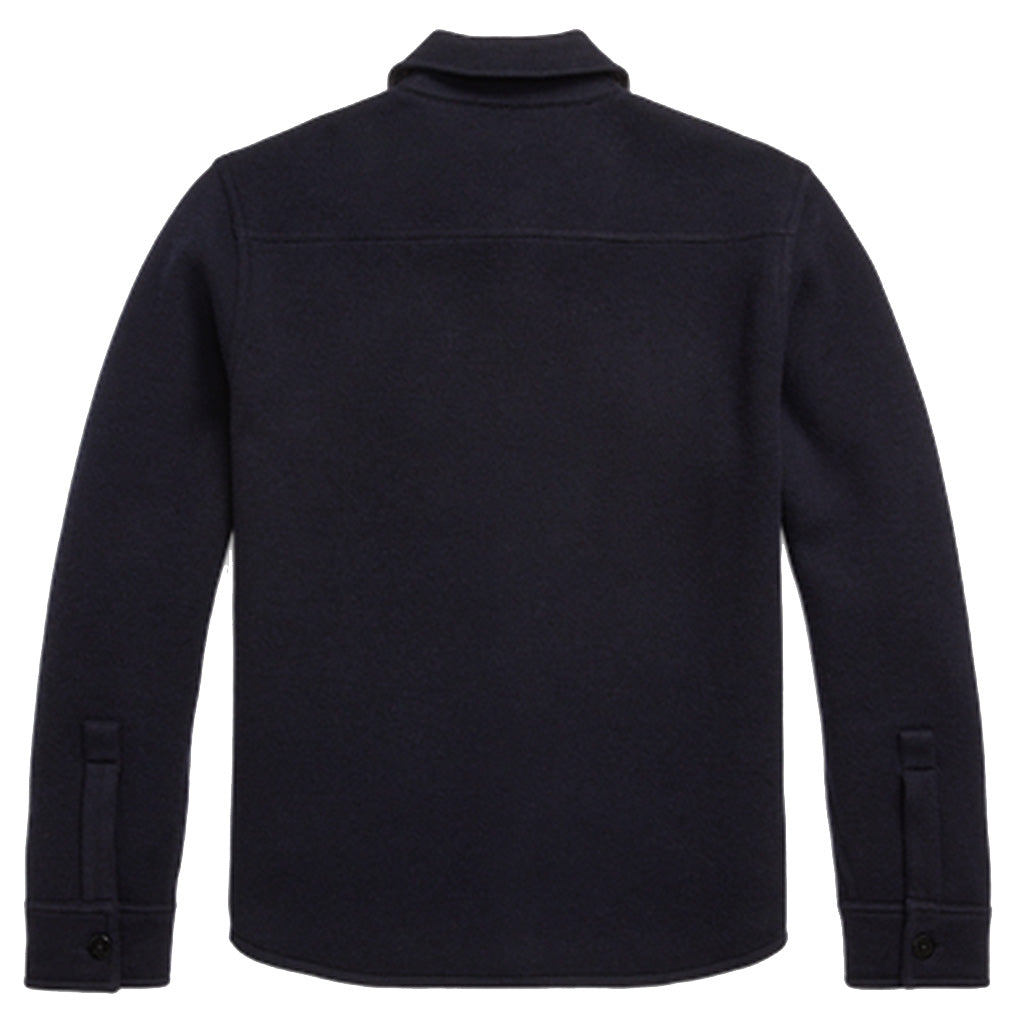 Double RL : LIMITED EDITION BIRDSEYE JAQUARD WOOL WORKSHIRT SWEATER